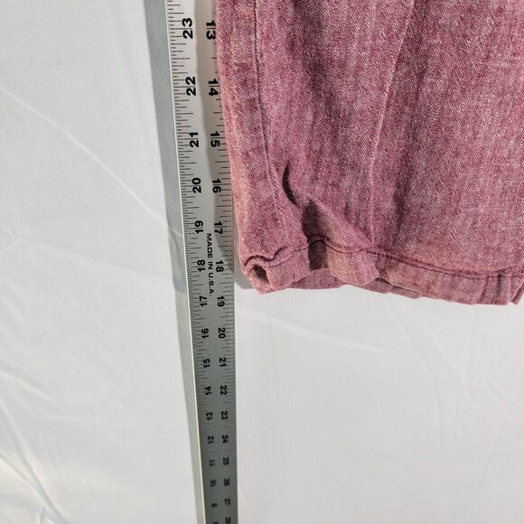 Bundle of 2 Gap White and Pink Linen Blend Ultimate Slim Chino Shorts Mens Small - Picture 6 of 7